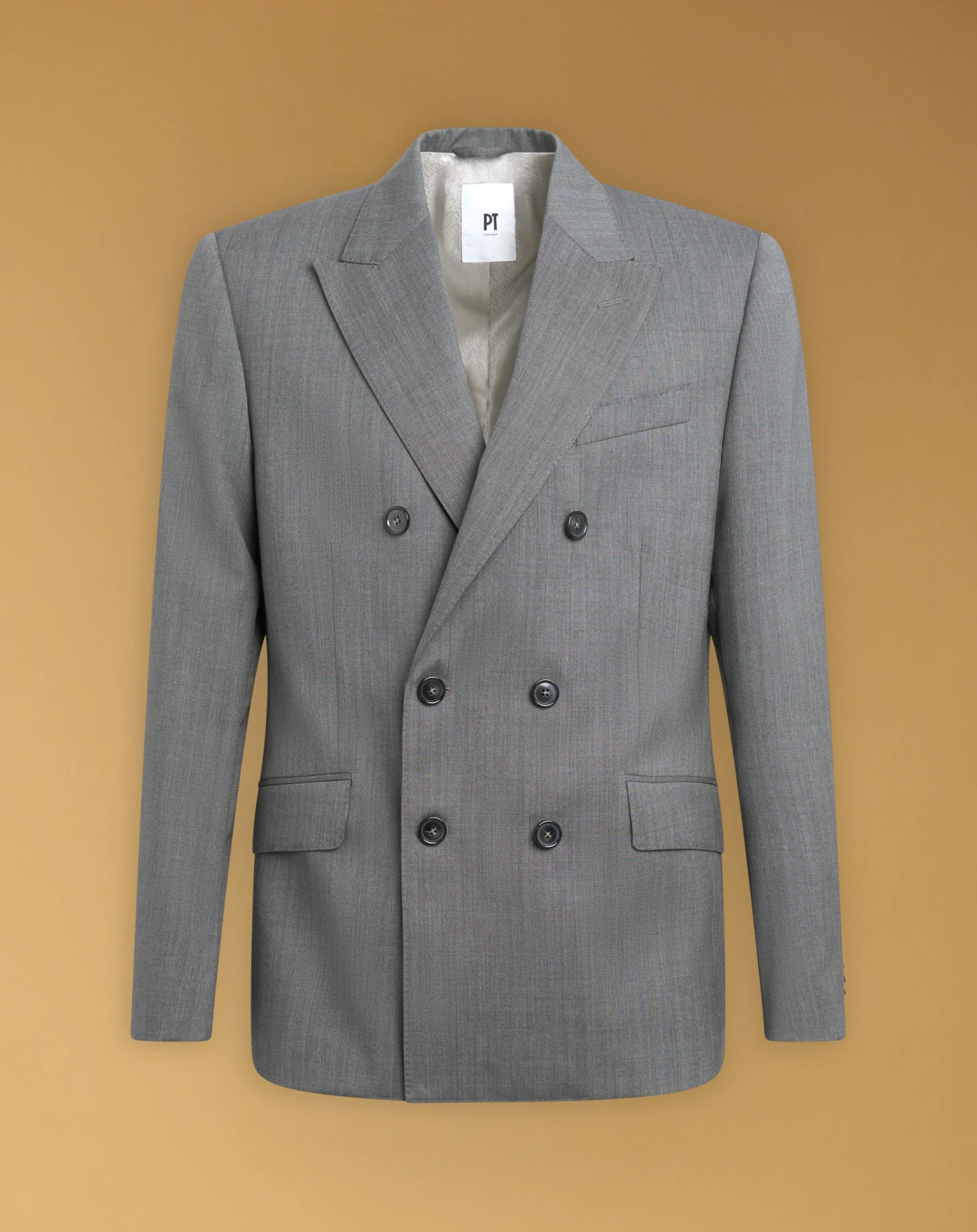 Double-breasted wool jacket
