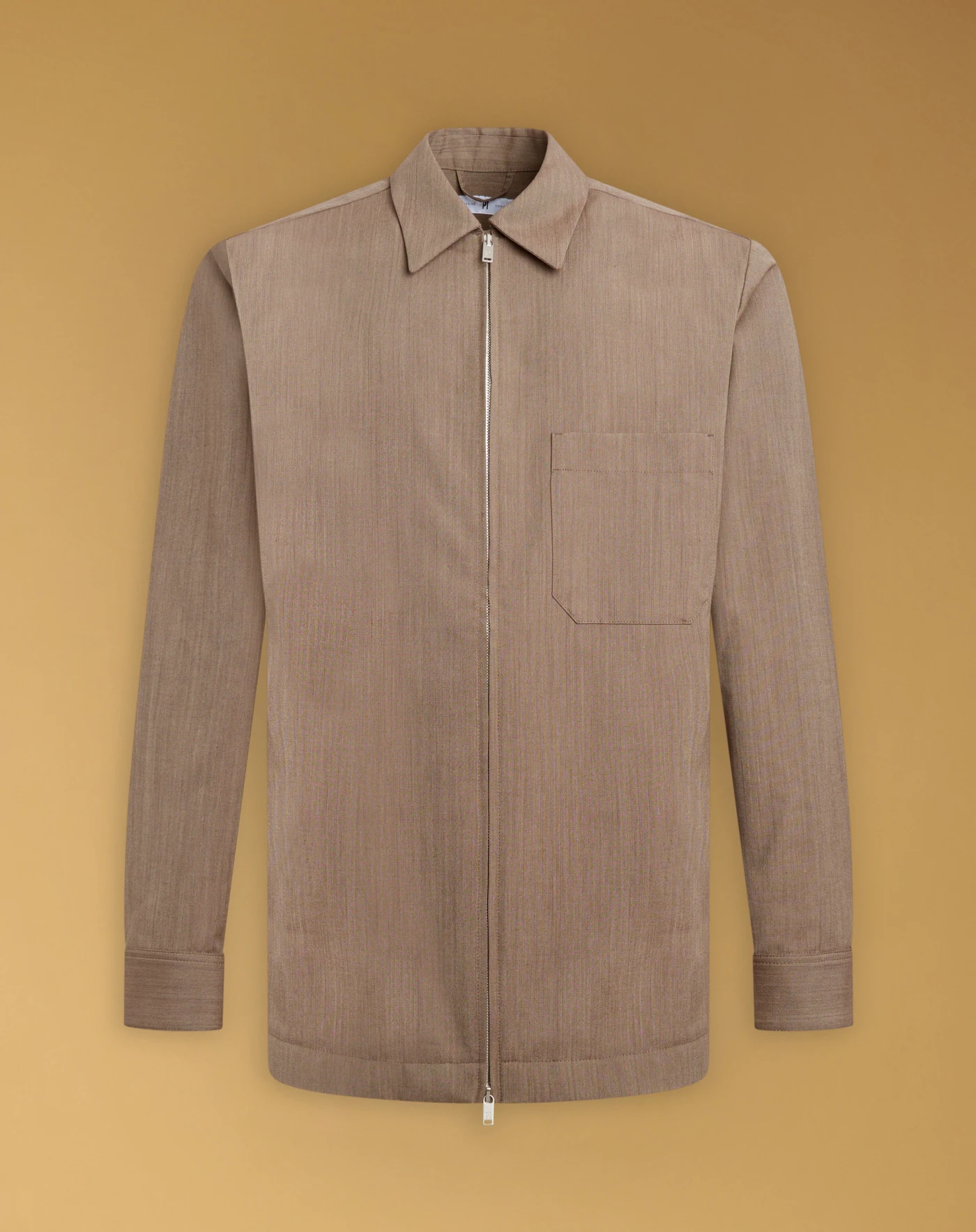 Jacket in wool and cotton
