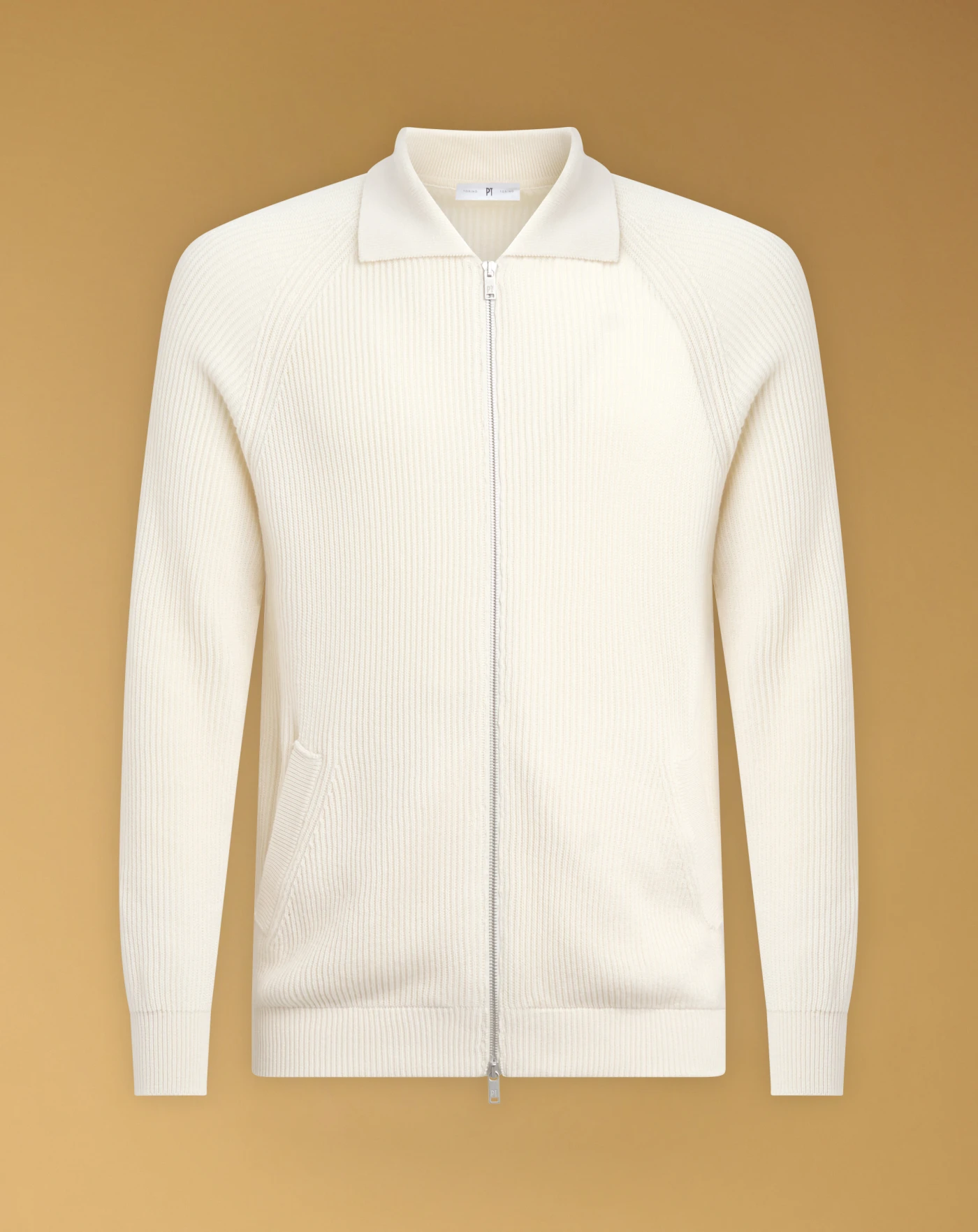 Bomber jacket in cotton and cashmere