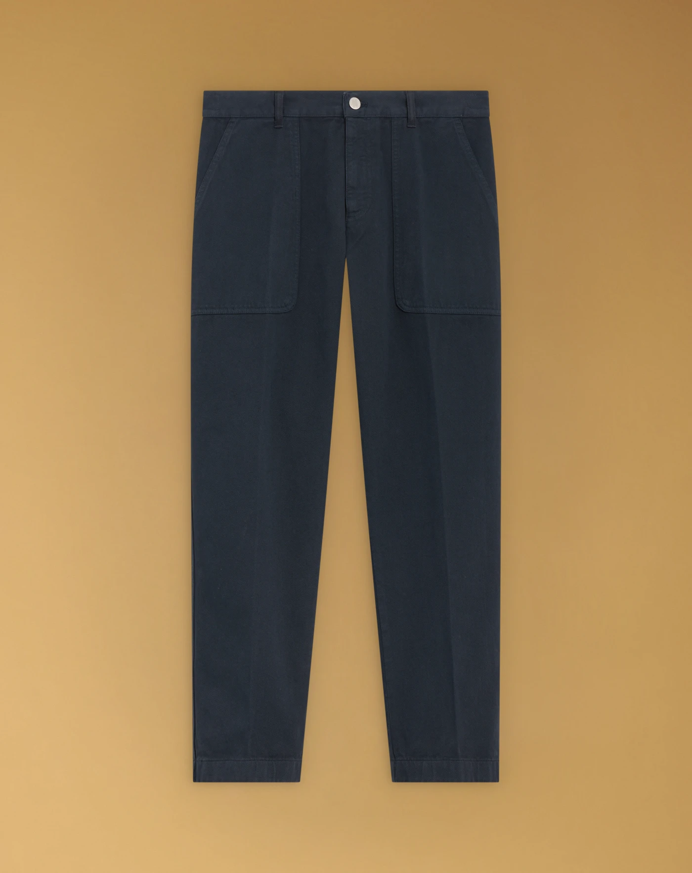 Industrial trousers in bull denim