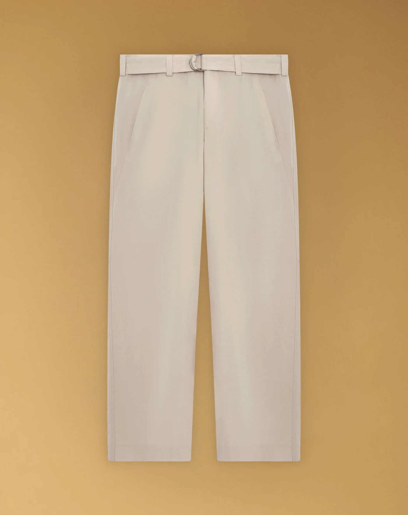 Wide trousers in deluxe wool