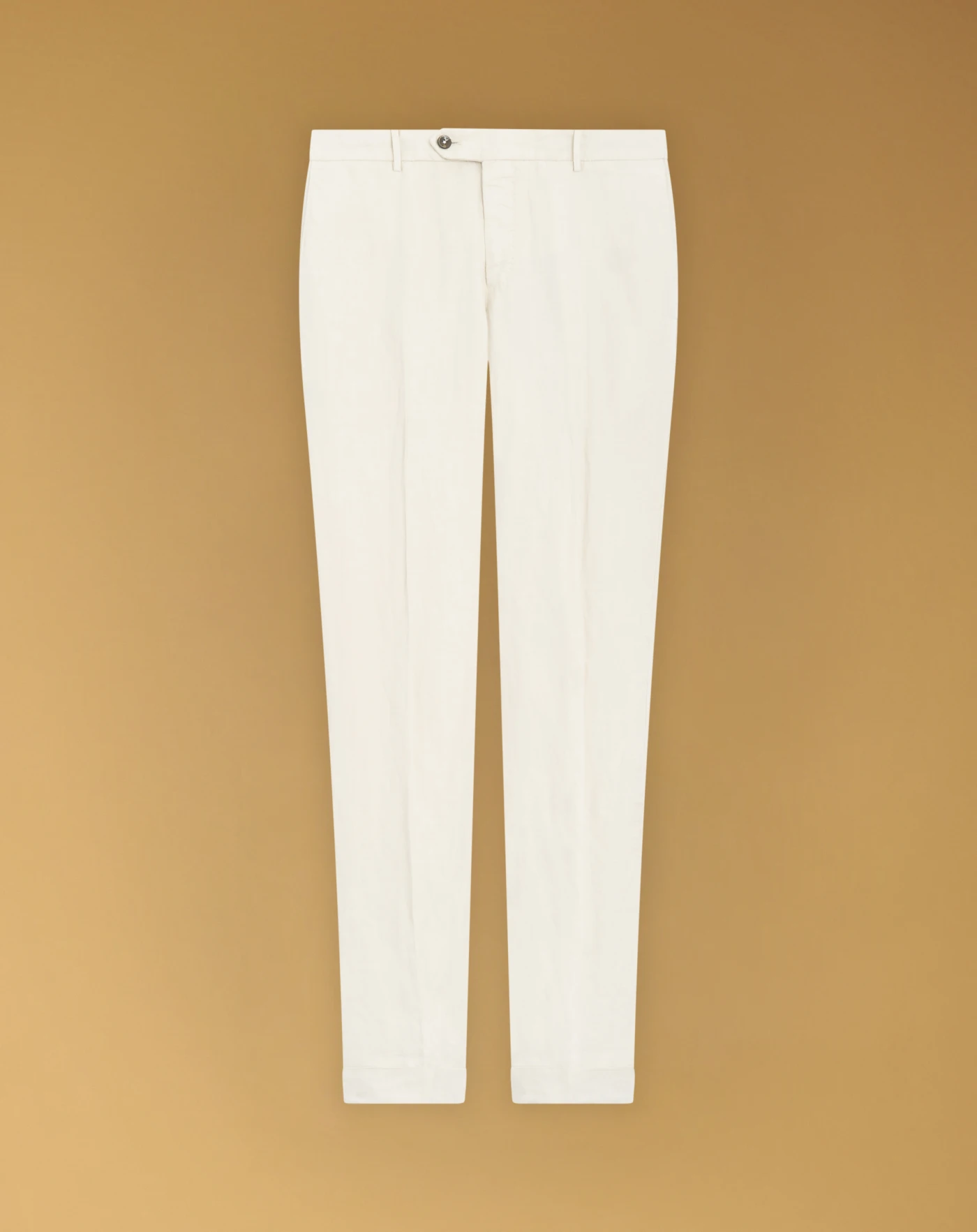 Slim trousers in cotton and linen