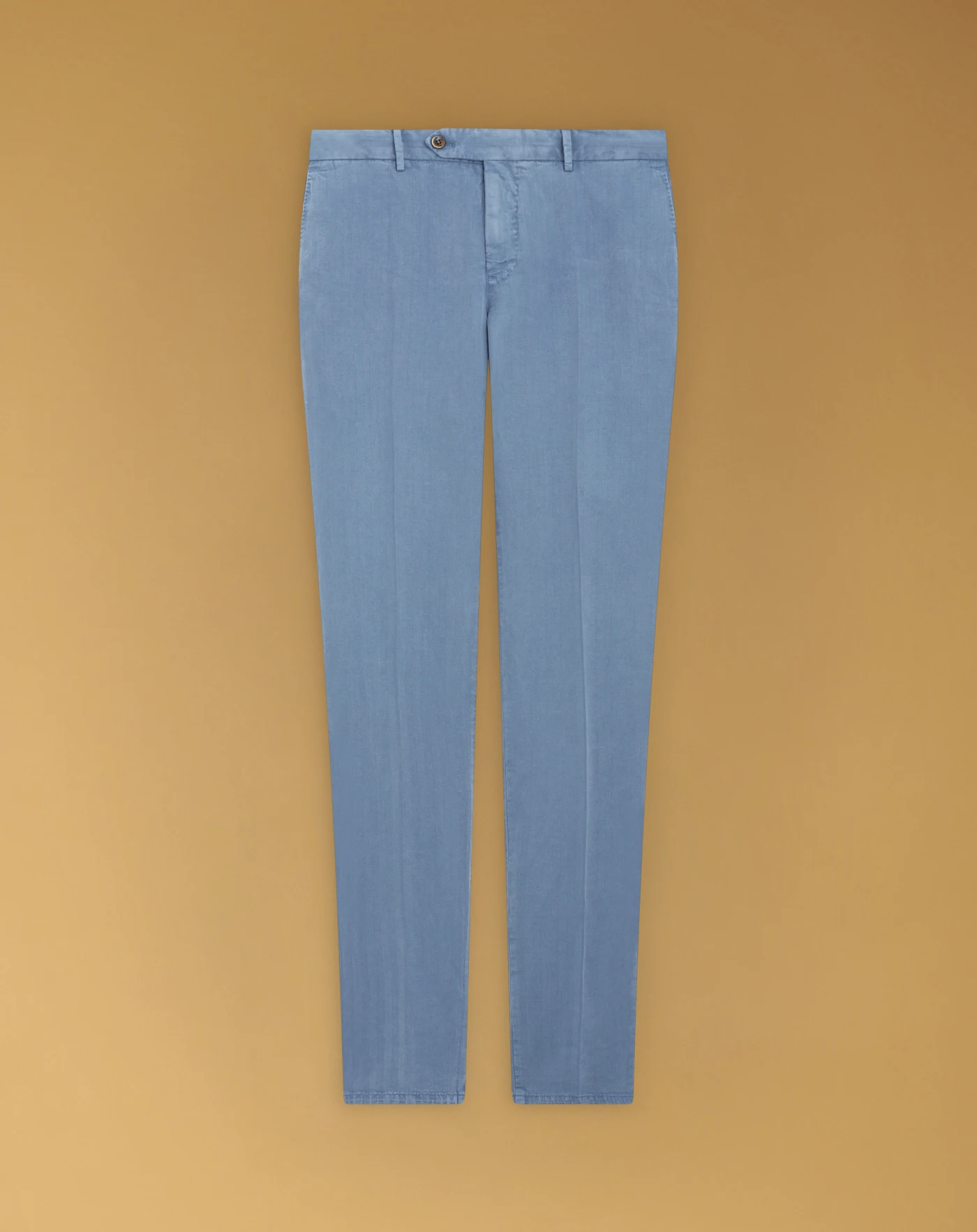 Slim trousers in cotton and linen