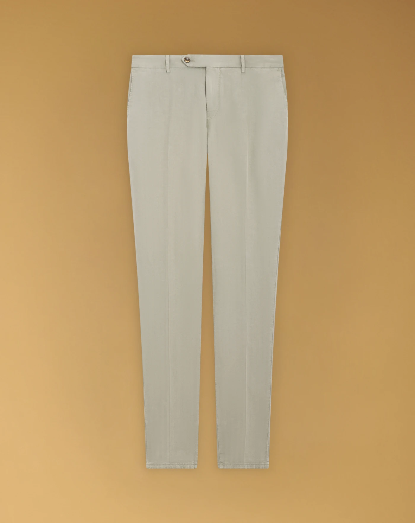 Slim trousers in cotton and linen