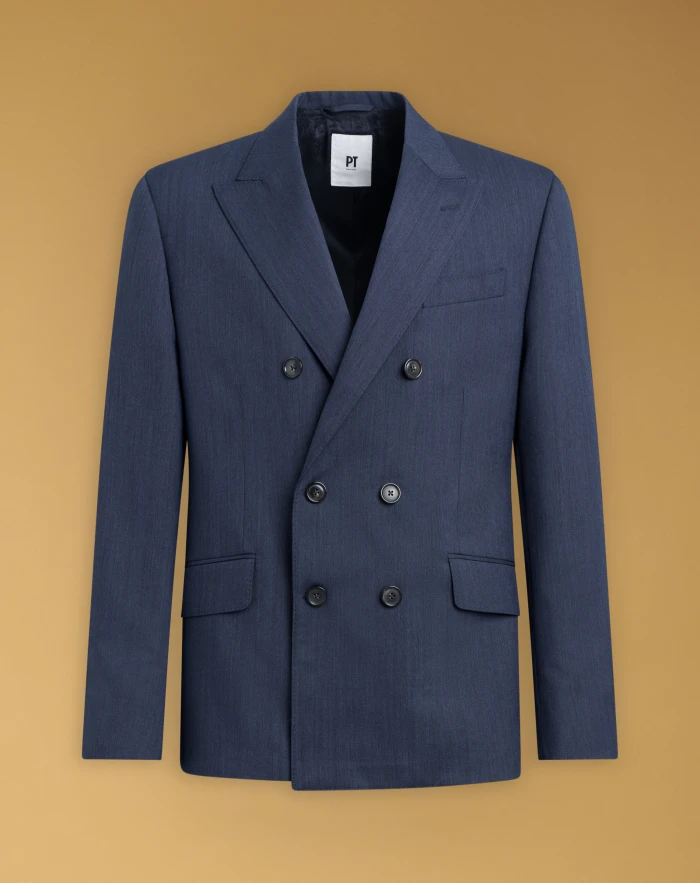 Double-breasted wool jacket