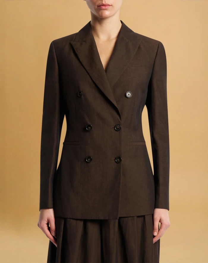 Romy jacket in linen and cotton
