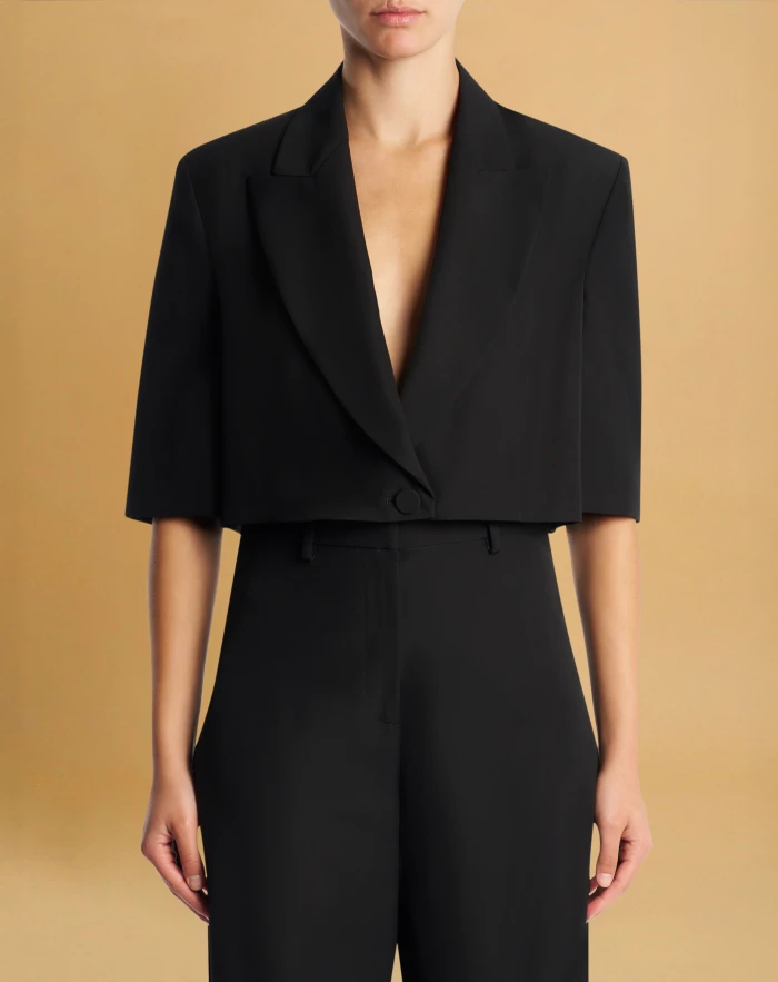 Sara jacket in wool poplin