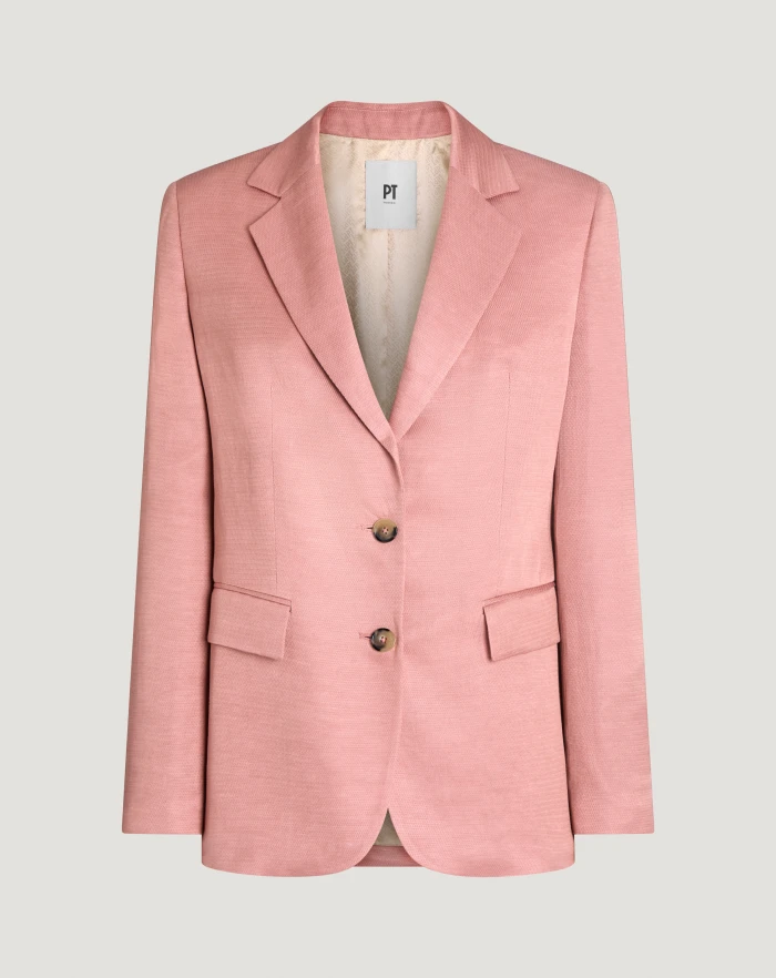 Jacquard linen jacket