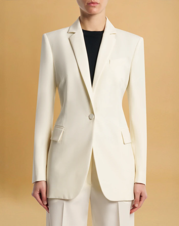 Fanny jacket in wool poplin