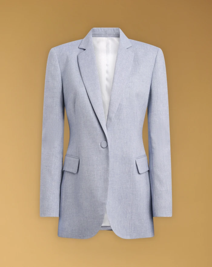 Fanny jacket in stretch linen and cotton