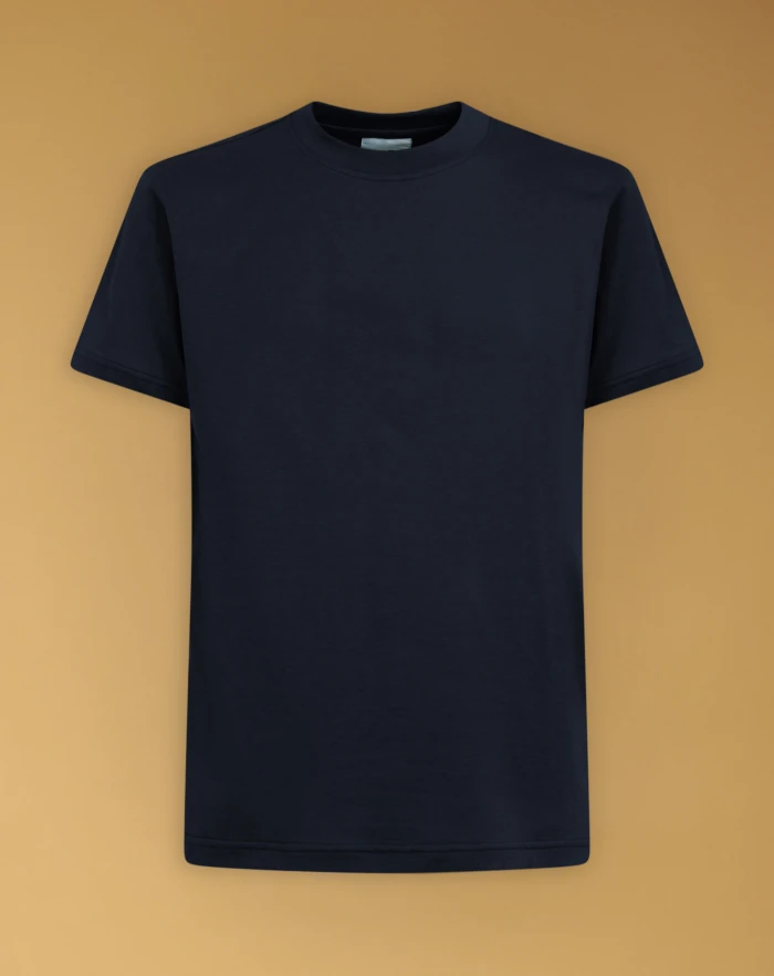 Cotton jersey and silk T-shirt