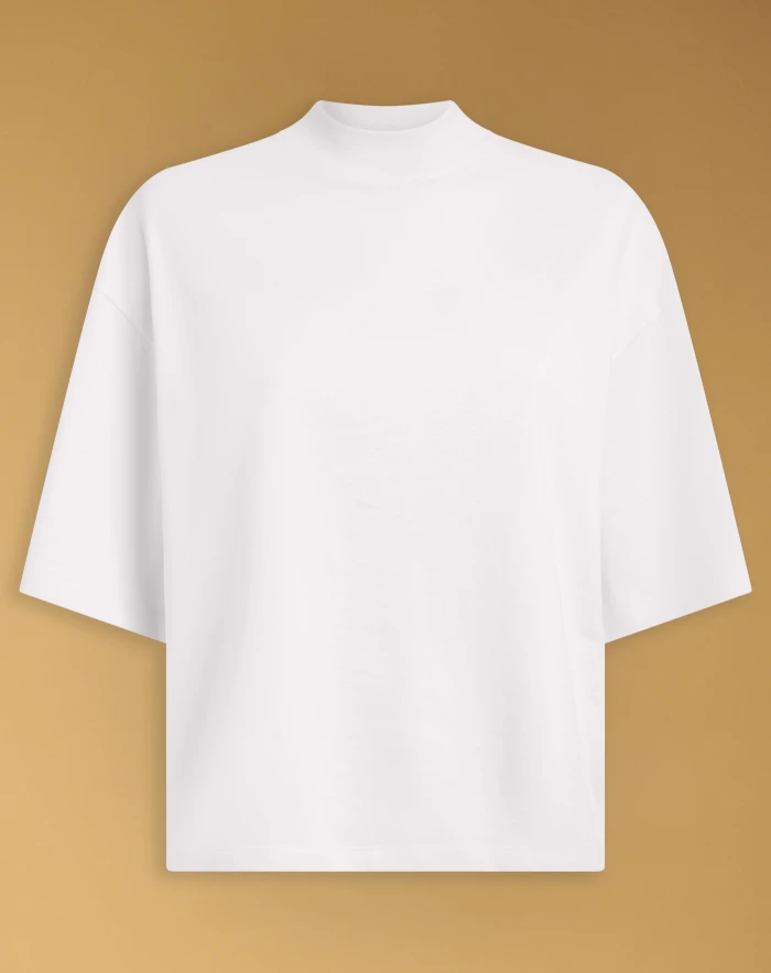 Carlotta T-shirt in cotton and silk jersey