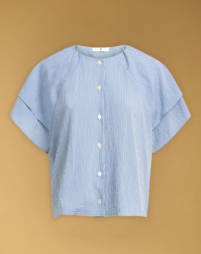 Sonia shirt in fil-à-fil viscose