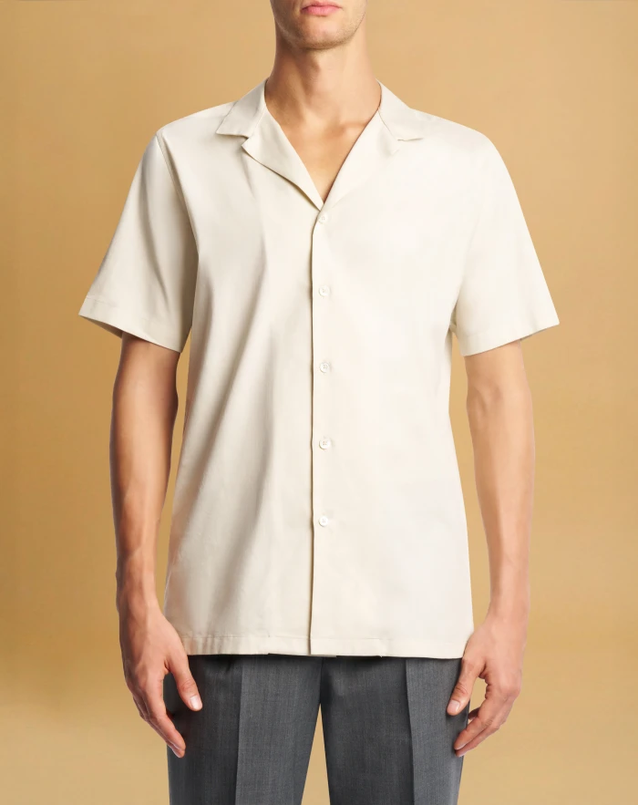 Shirt in superlight cotton