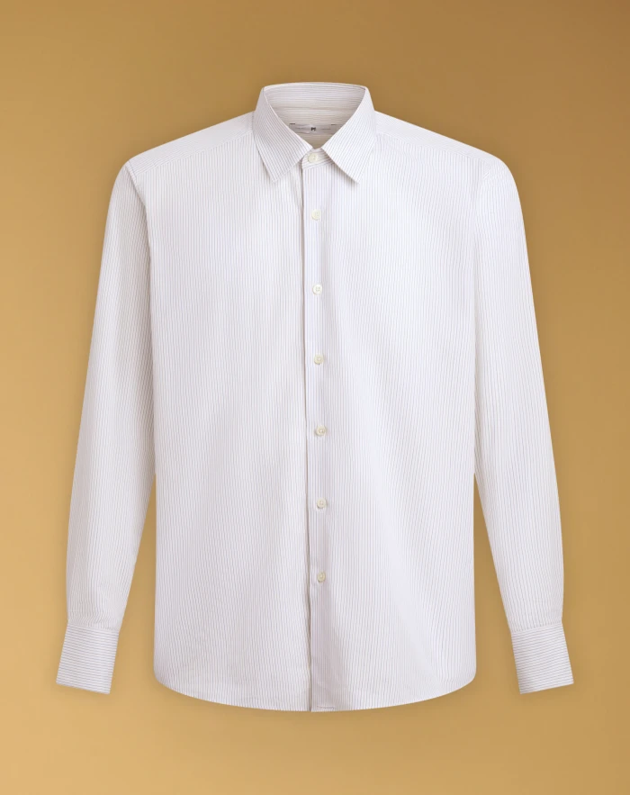 Shirt in cotton poplin