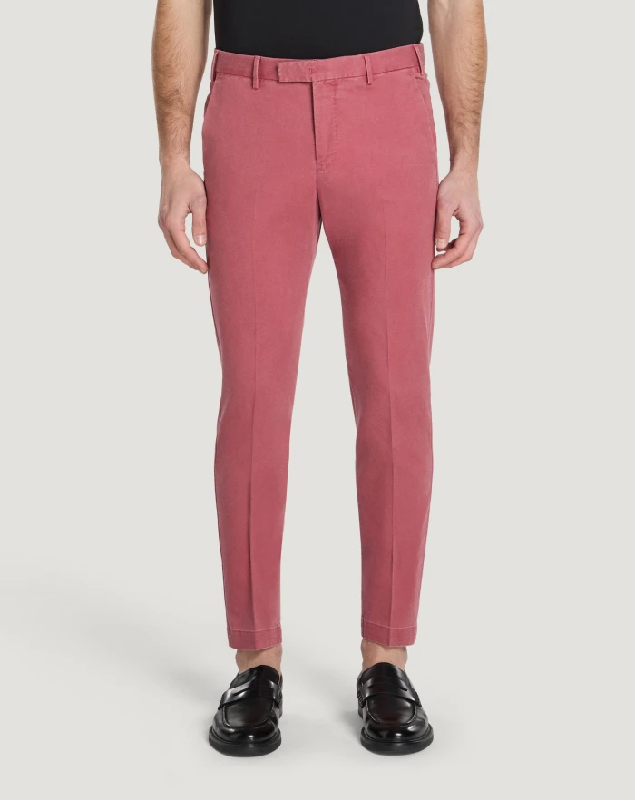 Master trousers in délavé stretch cotton