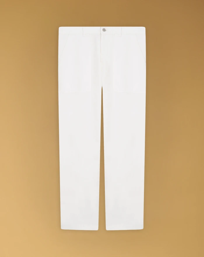 Industrial trousers in bull denim