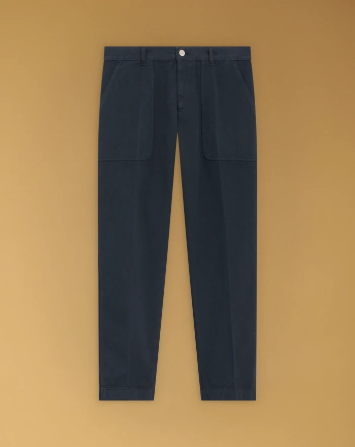 Industrial trousers in bull denim