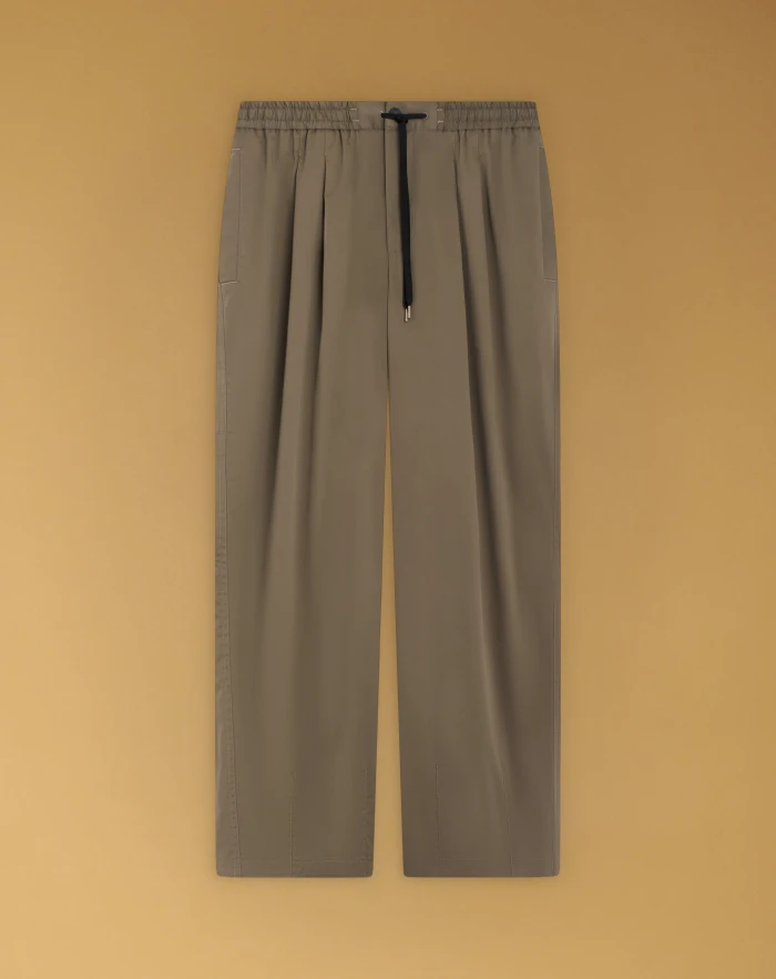 Wide Active trousers in techno poplin