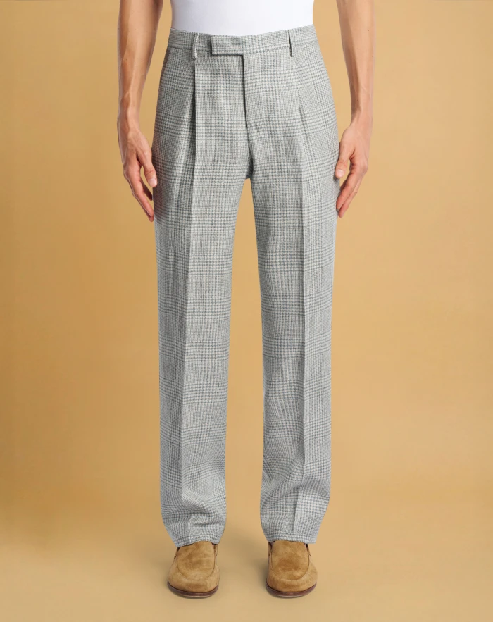 Diciannove trousers in cotton and linen