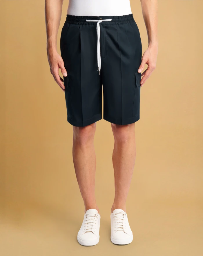 Bermuda shorts in superlight cotton