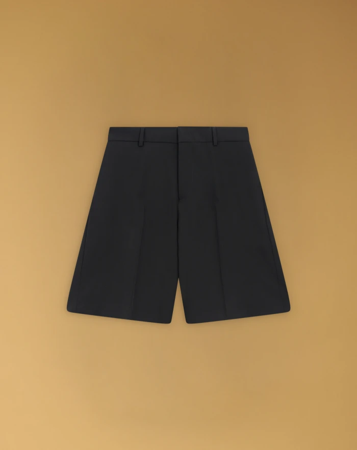 Olivia Bermuda shorts in wool poplin
