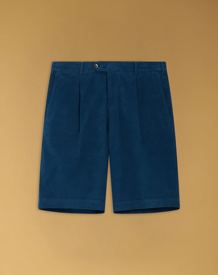 Bermuda shorts in superlight velvet