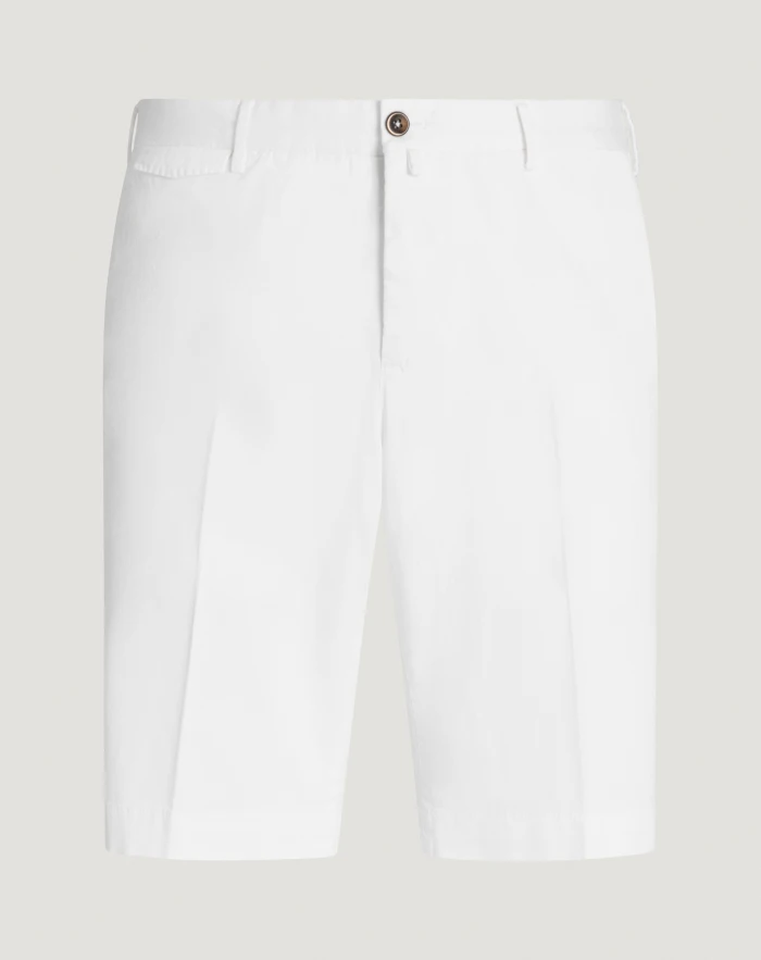 Stretch gabardine Bermuda shorts