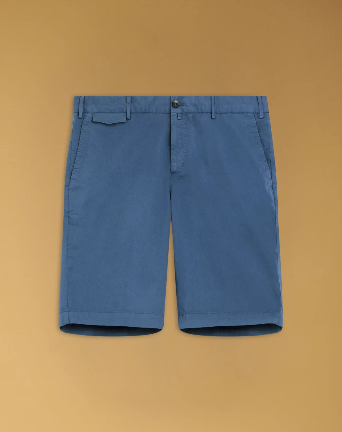 Stretch gabardine Bermuda shorts