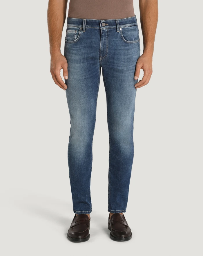 Swing indigo denim jeans