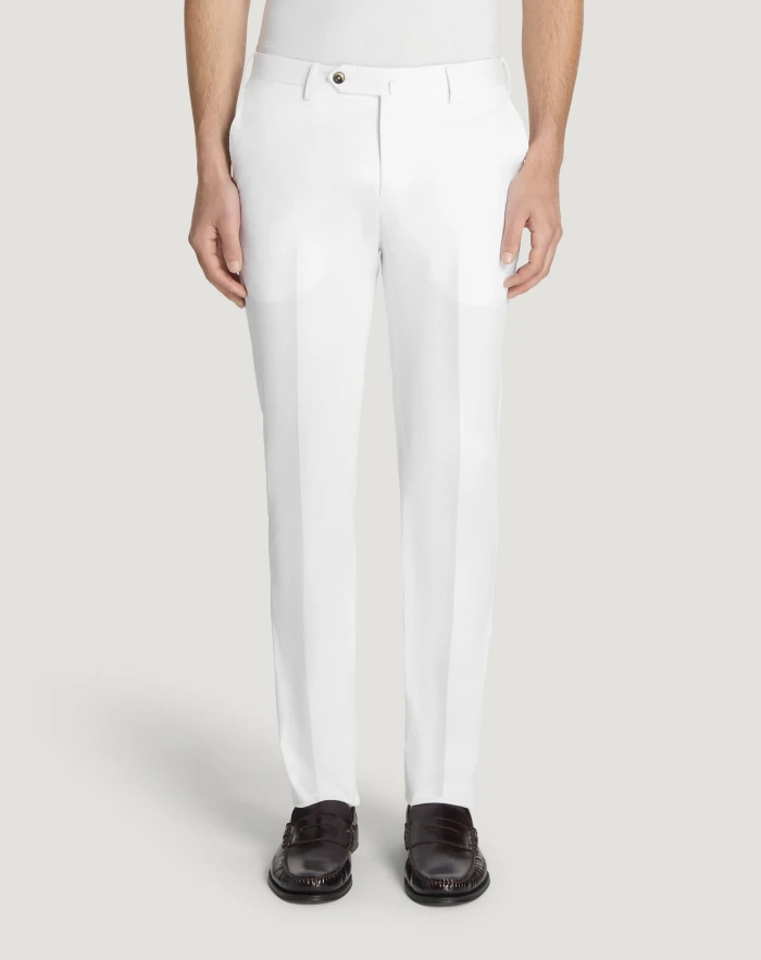Superslim stretch gabardine trousers