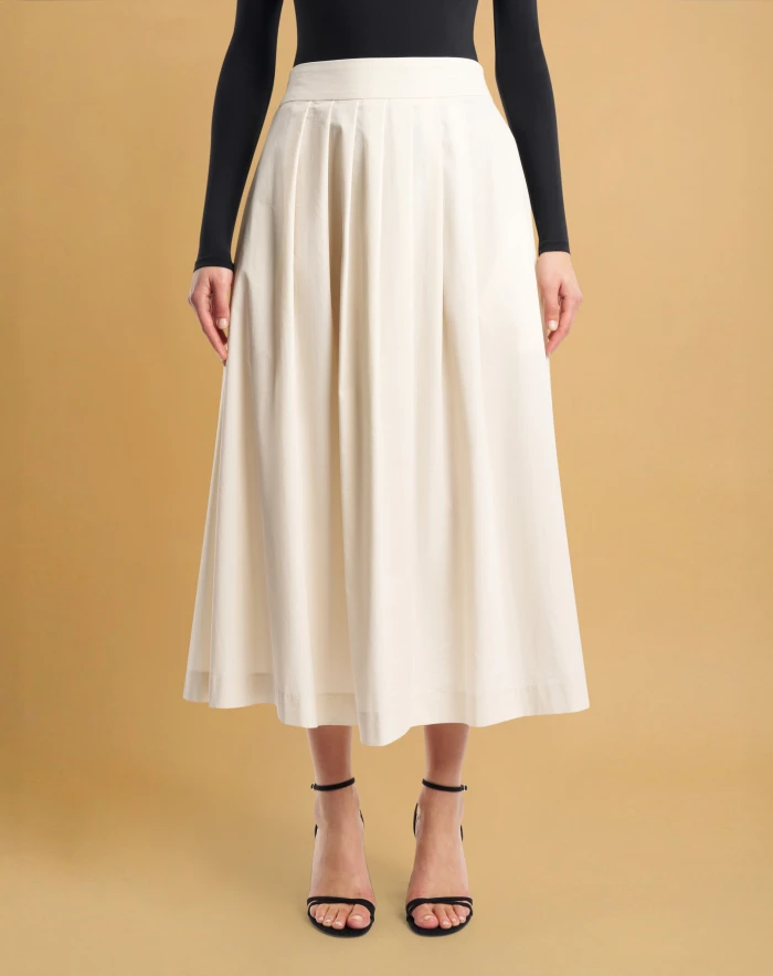 Doris skirt in techno poplin