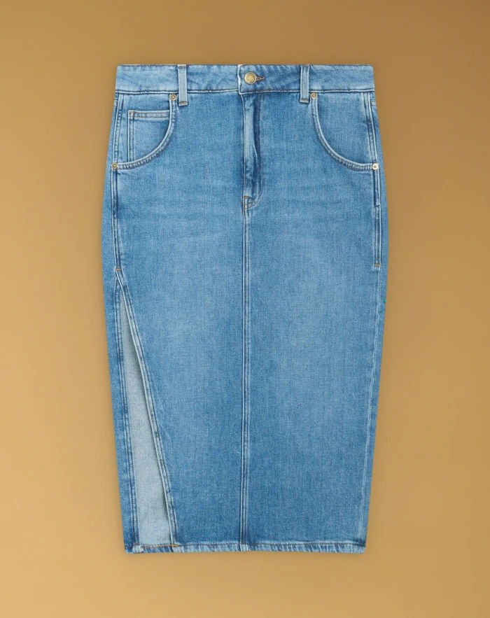 Georgina skirt in responsible denim