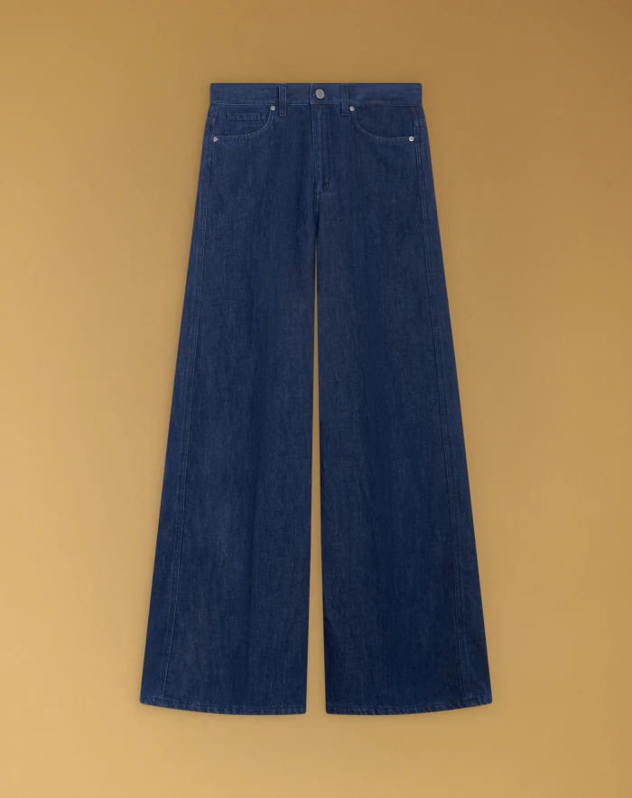 Cindy jeans in cotton and linin denim