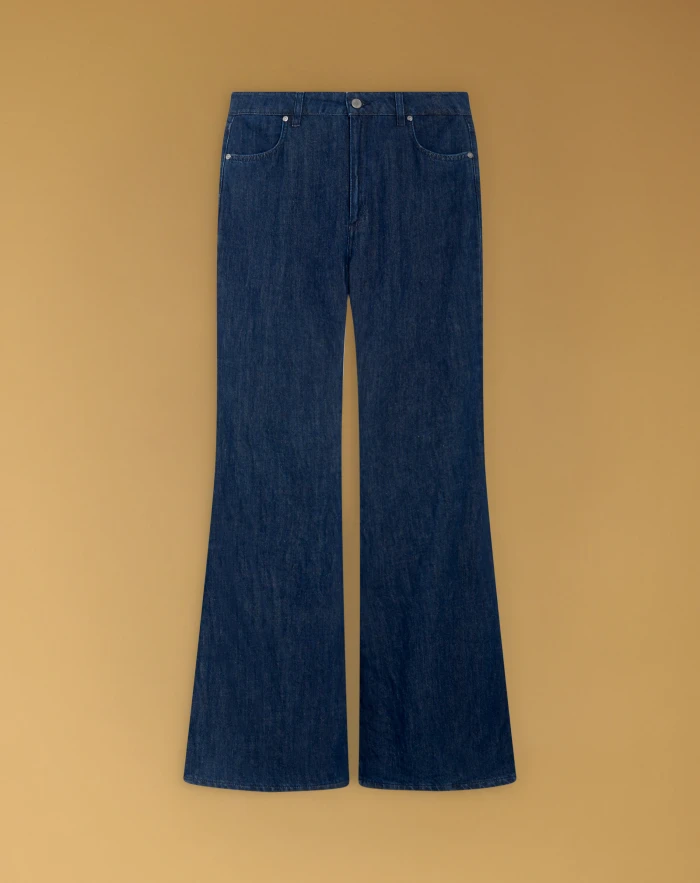 Janet jeans in cotton and linen denim