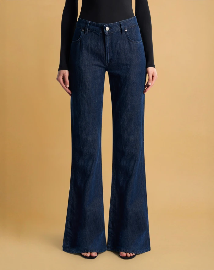 Janet jeans in cotton and linen denim