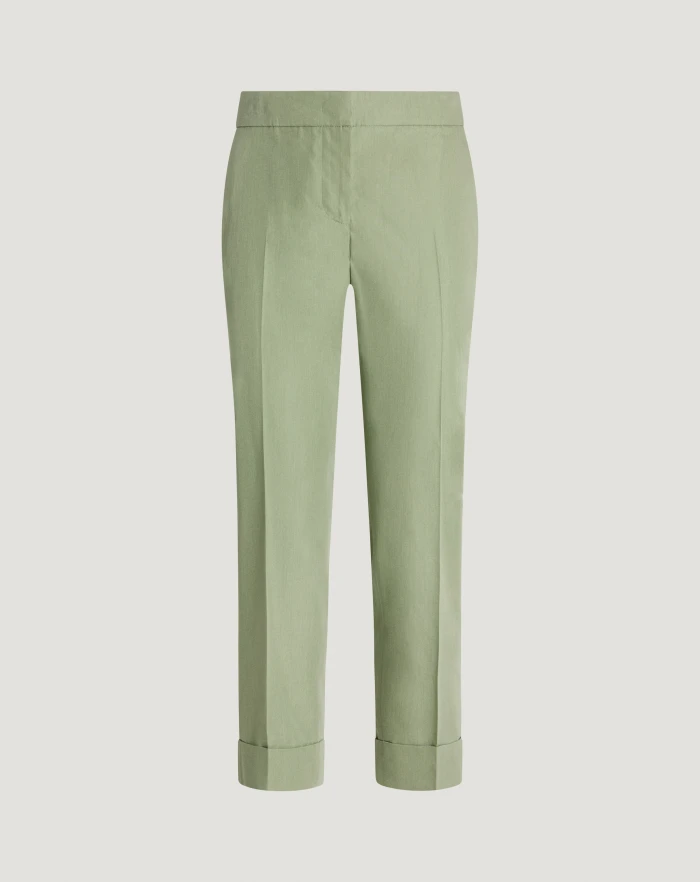 Andrea fluid canvas trousers