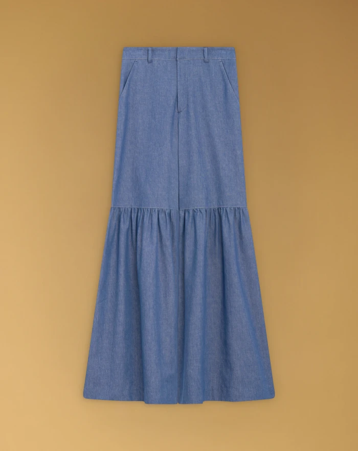 Trousers jeans in recycled denim