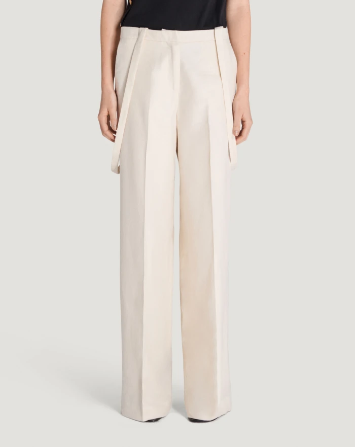 Diana cotton and linen Batavia trousers
