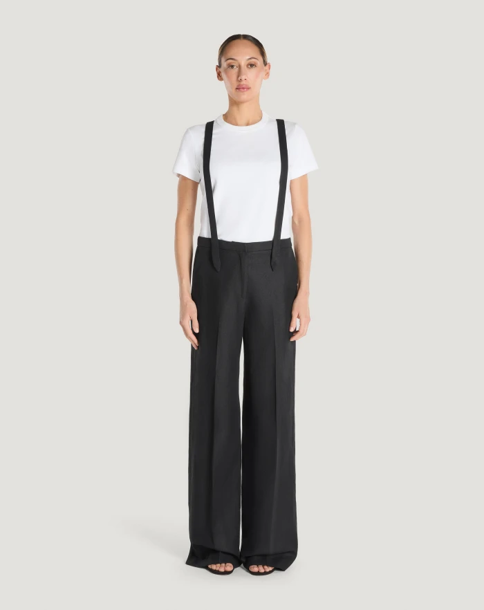 Diana cotton and linen Batavia trousers