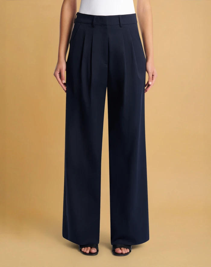 Frankie trousers in stretch gabardine