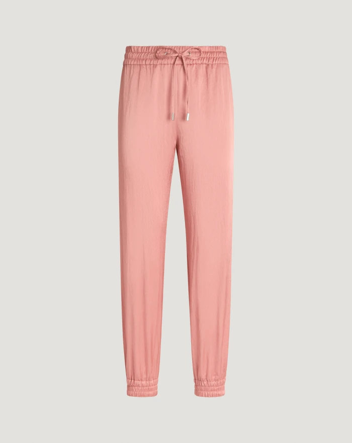 Giulia techno satin trousers