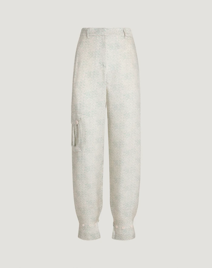 Giselle printed viscose trousers