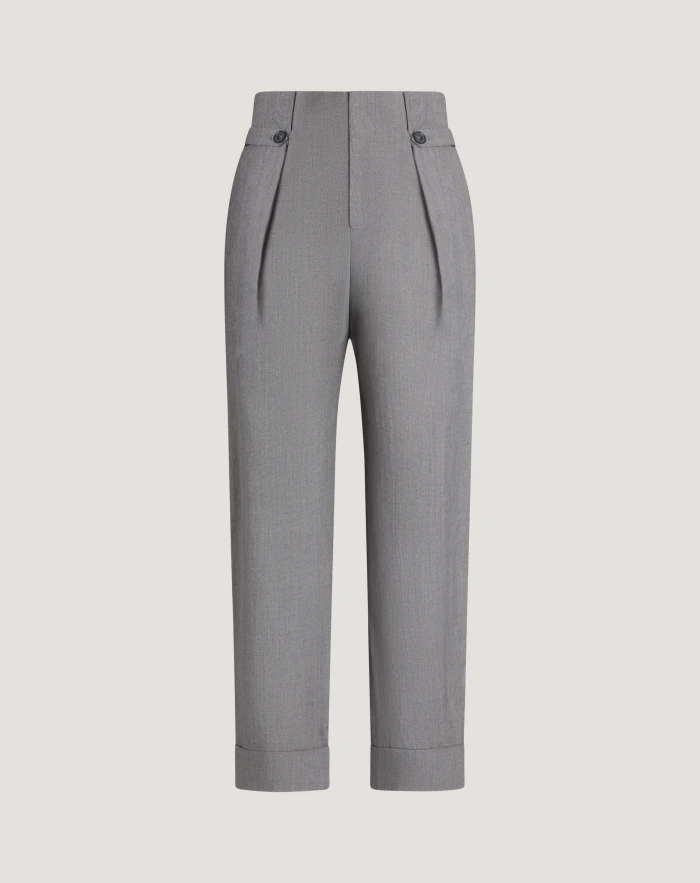 Alice wool and linen trousers