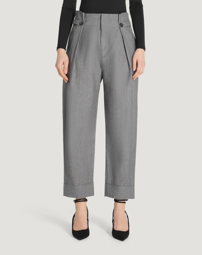 Alice wool and linen trousers