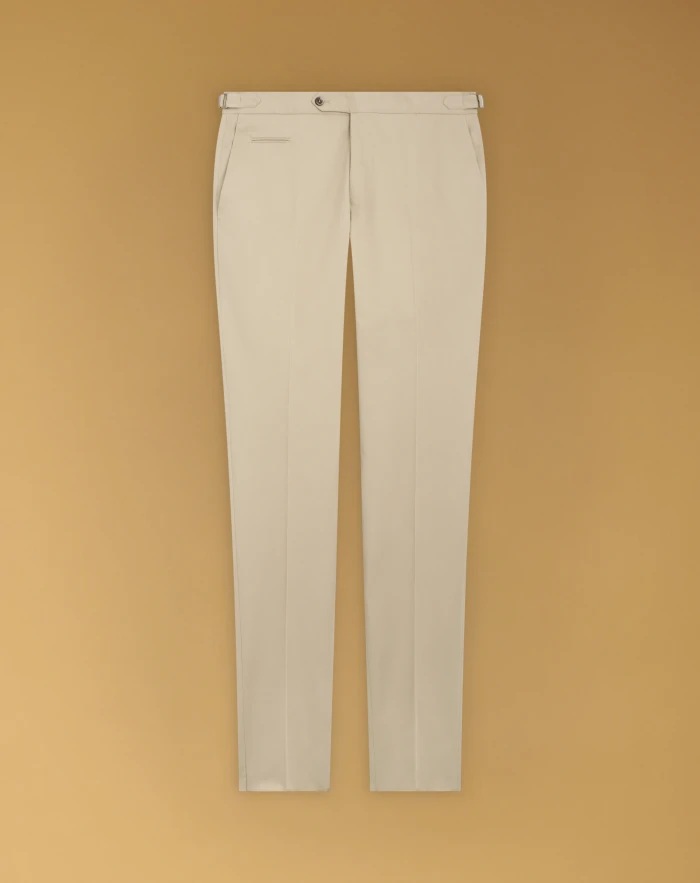 Slim stretch gabardine trousers
