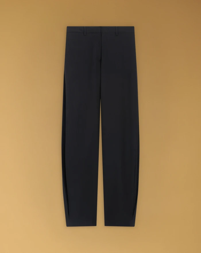 Paola trousers in wool poplin