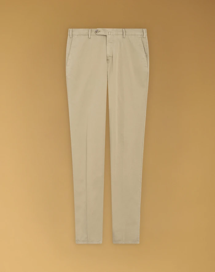 Slim silkochino trousers