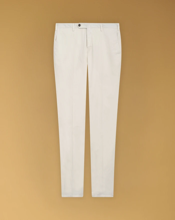 Slim stretch gabardine trousers