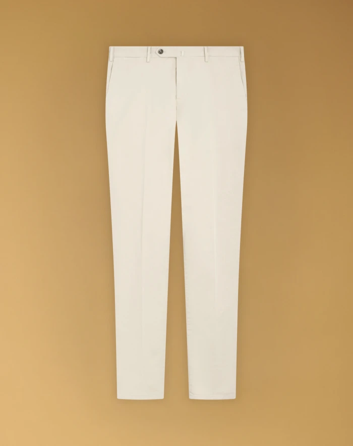 Slim stretch gabardine trousers